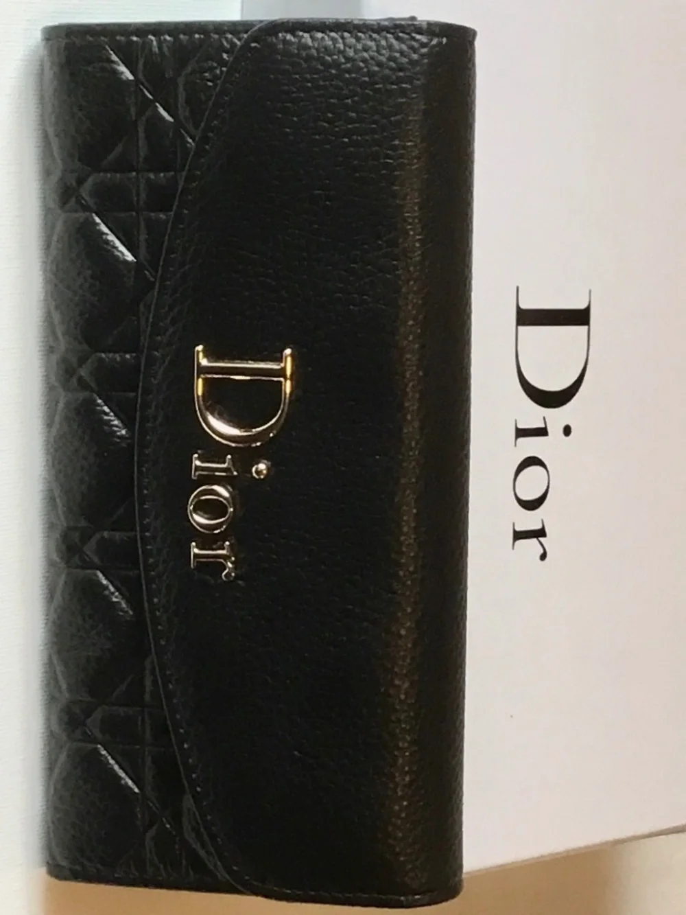 DIOR QUIT LONG BLACK WALLET